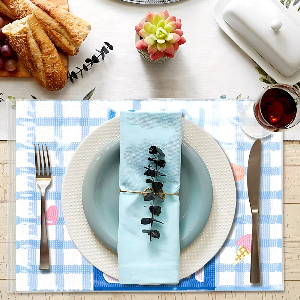 DIY Stitch Diamond Painting Placemat Diamond Crafts Projects for Kids Adults