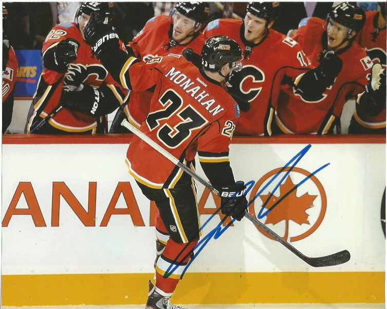 Calgary Flames Sean Monahan Signed Autographed 8x10 Photo Poster painting COA G