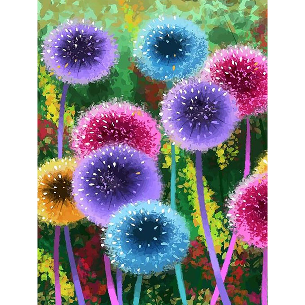 

Color Dandelions - Round Drill Diamond Painting - 30*40CM, 501 Original