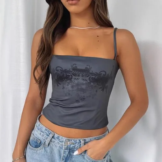 Athvotar Athvotar New Women's Slings With Short Blouse Wide Neck-Neck Sexy Vest