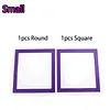 2Pcs Diamond Art Square Auxiliary Frame 3D Printing Diamond Art Desk Positioning Frame Lightweight for Boys Girls Adults Students Home Office Leisure (Violet Purple small)