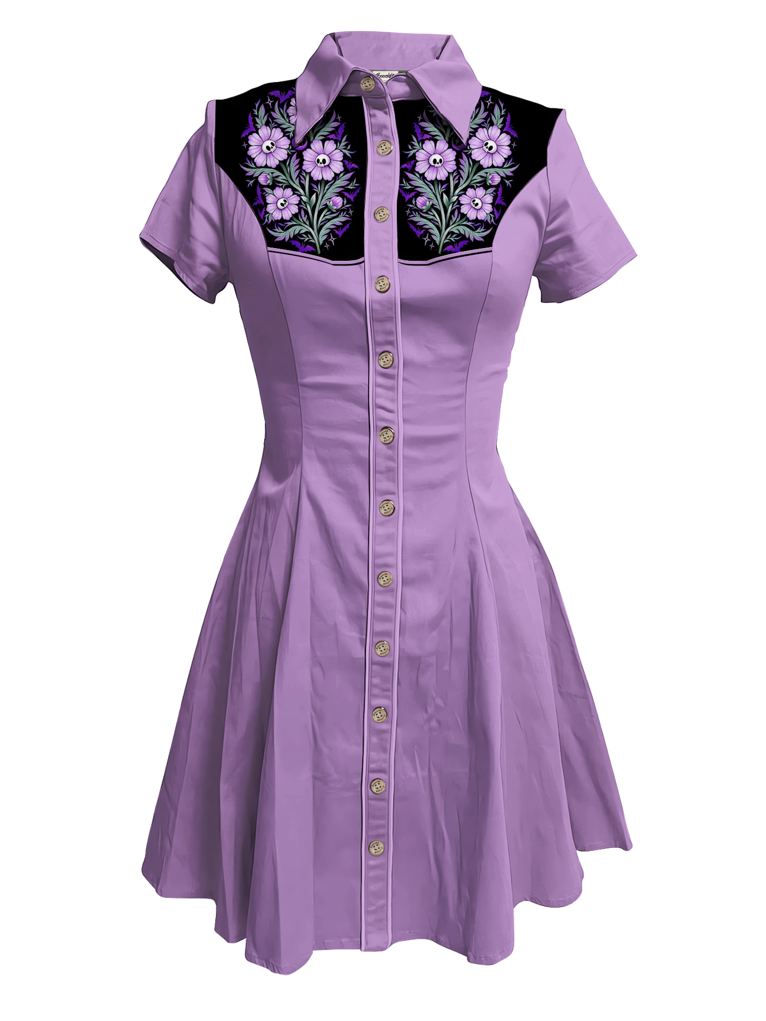 Western Vintage Flower - 100% Cotton Dress