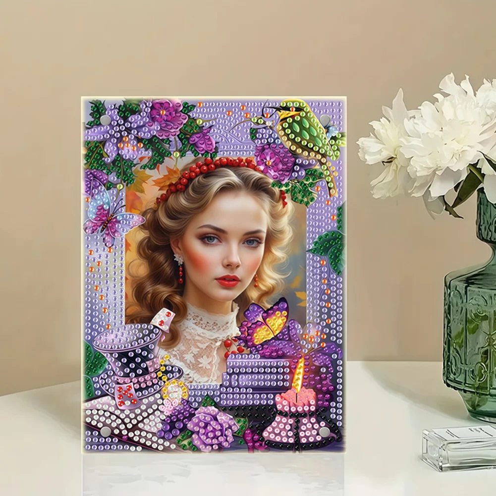 Special Shape Books Birds Table Top Diamond Painting Frame Kits for Beginners