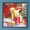 Diamond Painting -DIY Round Drill Christmas Dog（40x40cm）