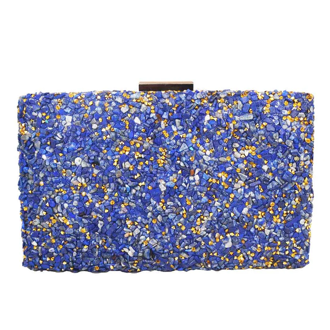 Newest Multicolor stones Clutch Bags Women Party Purse Evening Bags for Women Luxury Bridal Handbags Dropshipping