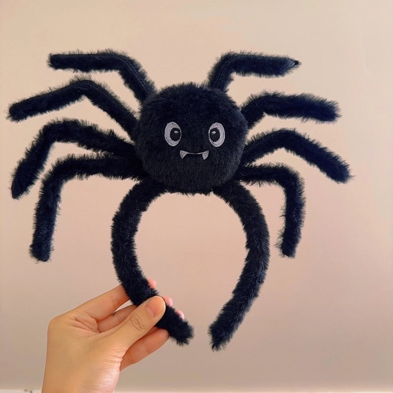 Halloween Cute Exaggerated Women’s Cat Spider Plush Hair Band