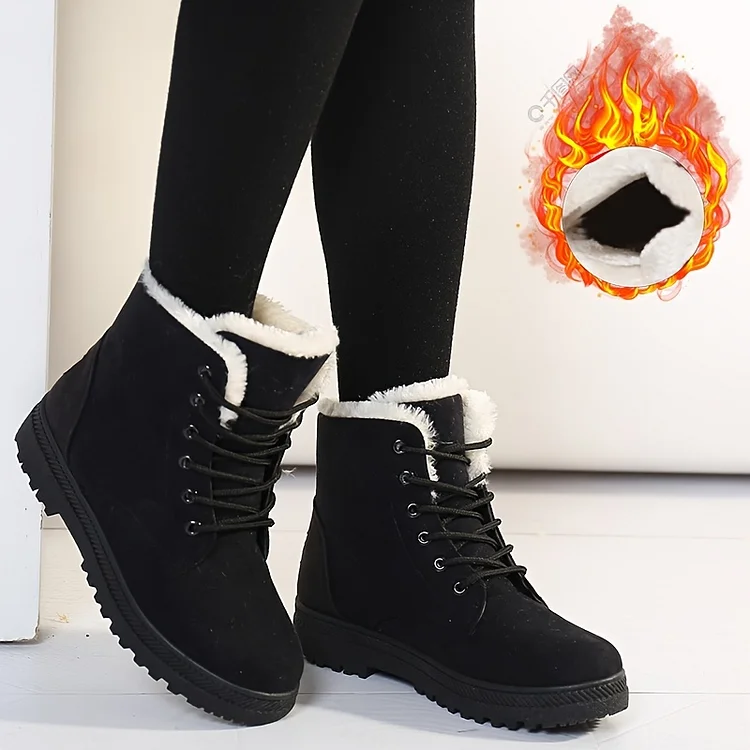 🔥Last Day Promotion 50% OFF - Women's Fleece Lined Waterproof Anti-Slip Orthopedic Snow Boots