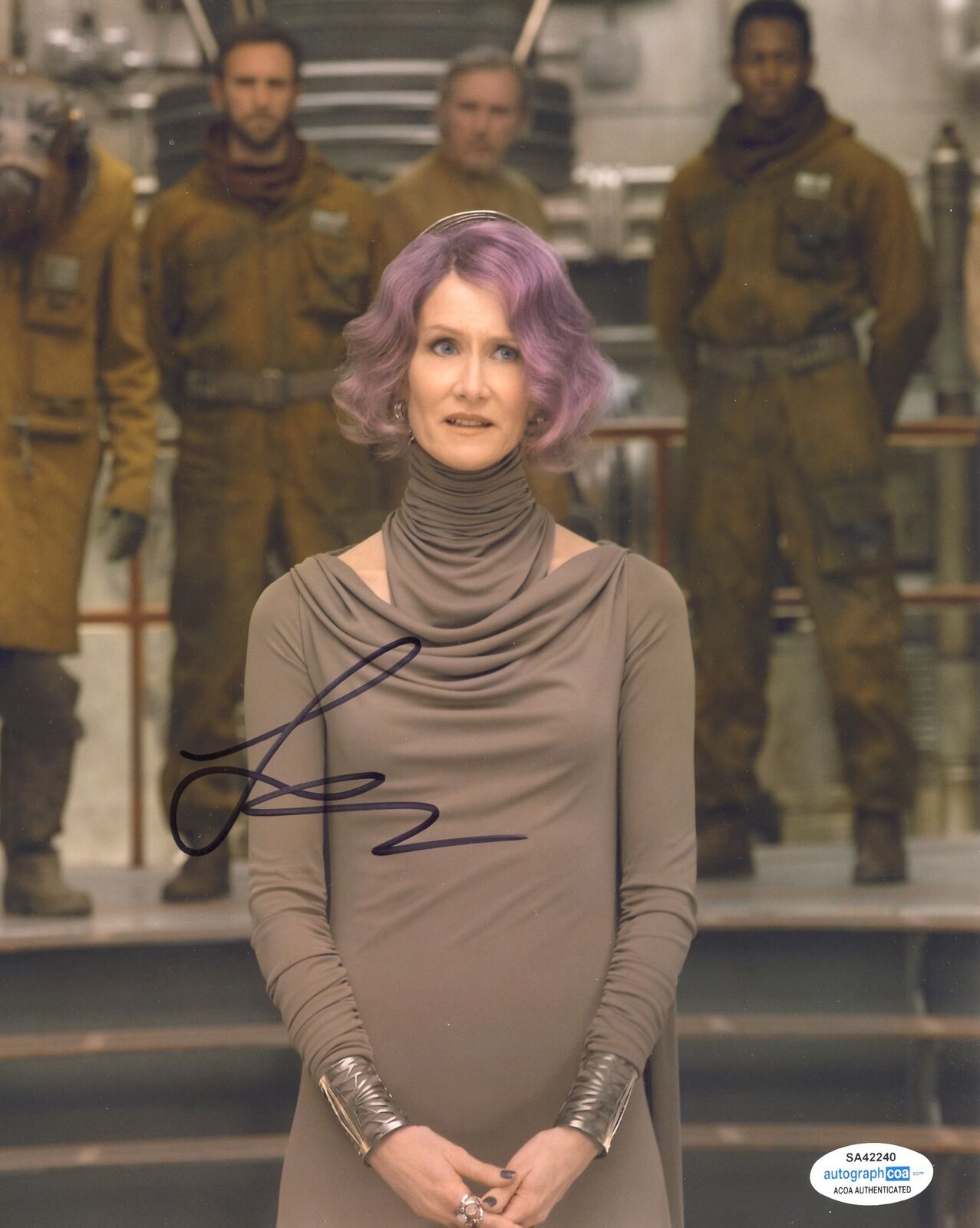 Laura Dern Signed 10X8 Photo Poster painting STAR WARS ACOA COA (7416)