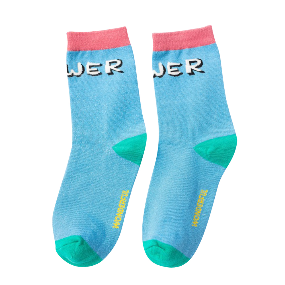 

Cotton Adult Pile Heap Socks Flower Elastic Mid-calf Length Socks -Red, 501 Original