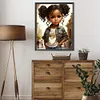 Diamond Painting -DIY Round Drill Curly Hair Girl(40x50cm)