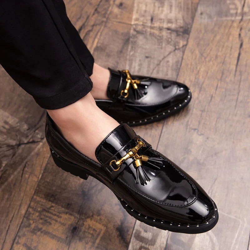 Men tassel loafers Mens loafers leather Man shoes leather tassel Mocassin homme Calzado hombre Zapatos de hombre Men shoes