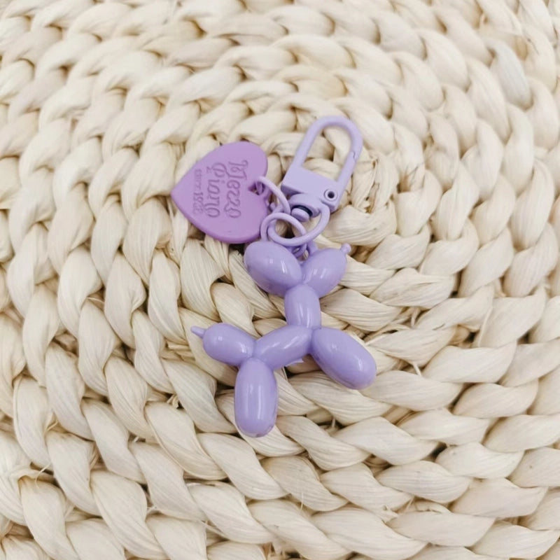 Cute Modern Style Dog Resin Unisex Bag Pendant Keychain