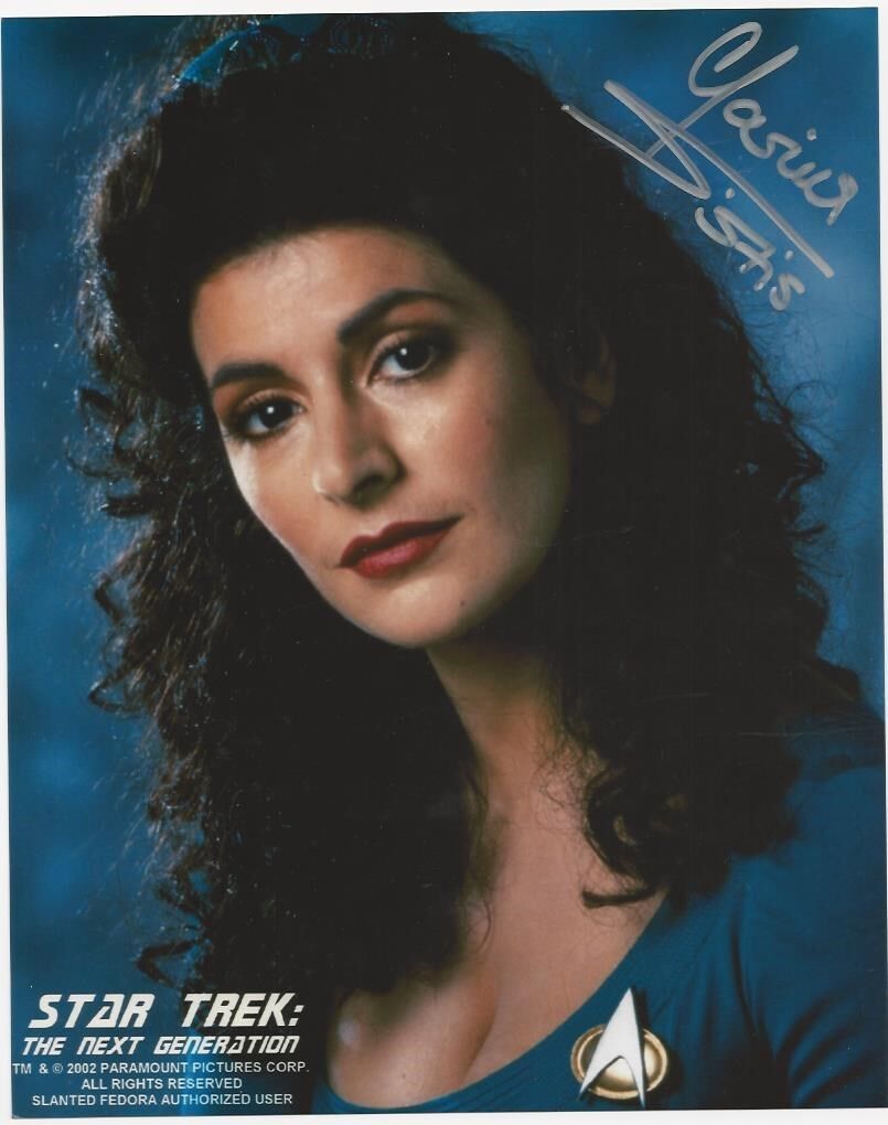 Marina Sirtis - Star Trek TNG signed Photo Poster painting