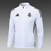 Joyfball 2025/2026 Real Madrid Long Zipped Jacket White Football Jersey 1:1 Thai Quality 