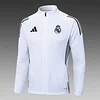 2025/2026 Real Madrid Long Zipped Jacket White Football Shirt Set