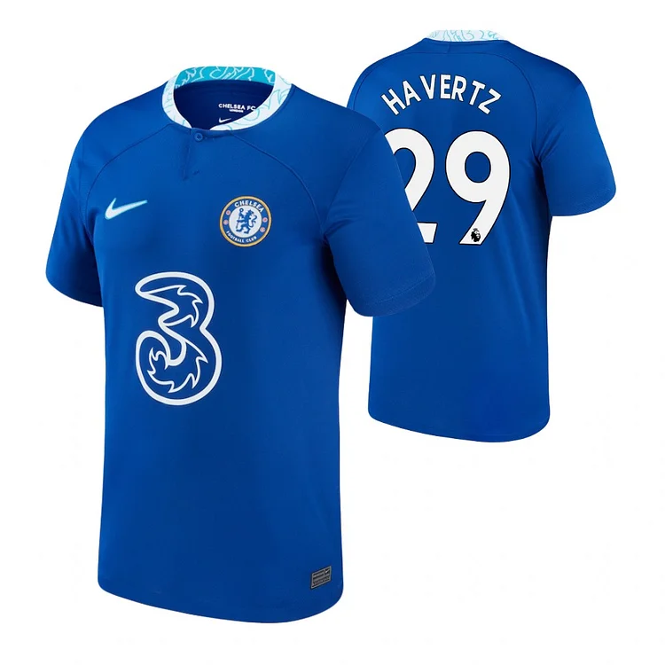 Chelsea FC Kai Havertz 29 Heimtrikot Kinder 2022-2023 Mit Shorts