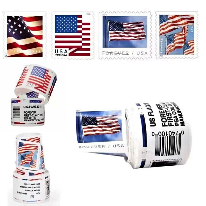 USPS Stamps - U.S. Flags 2022 - Coil of 100