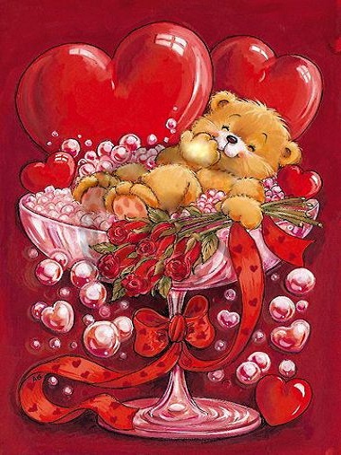 

Bear Love - Round Drill Diamond Painting - 30*40CM, 501 Original