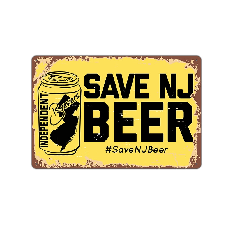 Beer Vintage Tin Painting Bar Background Wall Decoration Painting Home Frameless Iron Pendant