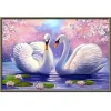 Two white swans | Full Round Diamond Painting Kits