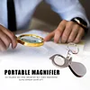 Portable 15X Folding Key Ring Magnifier Key Chain Magnifying Glass Loupe