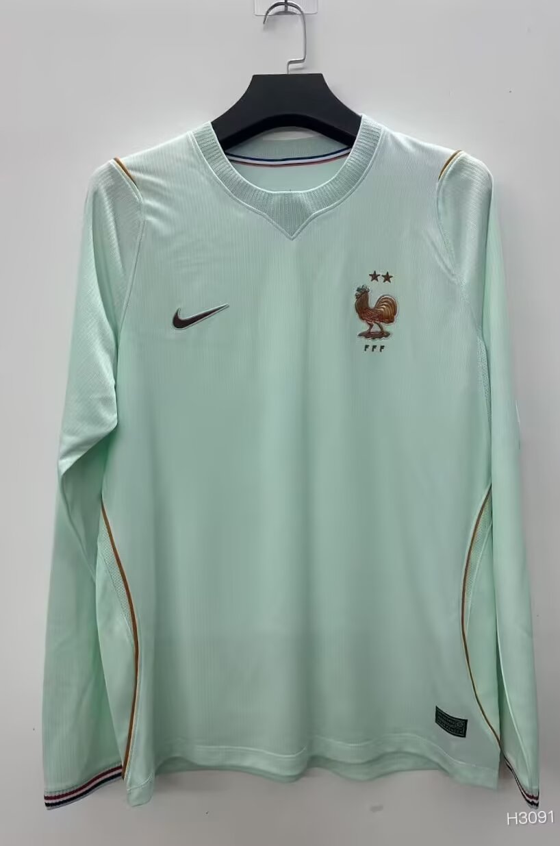2026 France Away Long Sleeve  Football T-Shirt Thai Quality