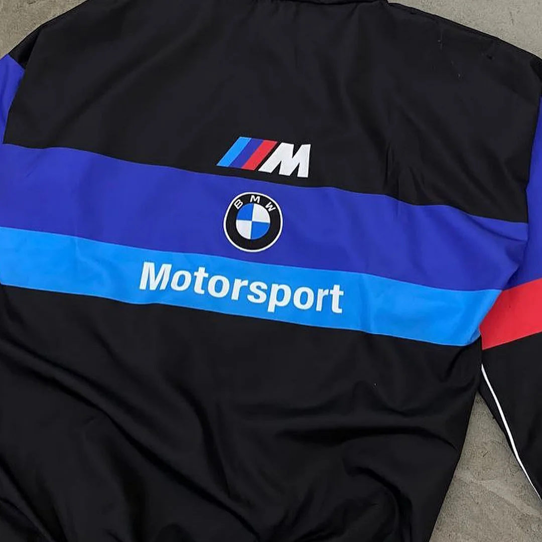 Unisex Classic Team Logo Retro Racing Jacket