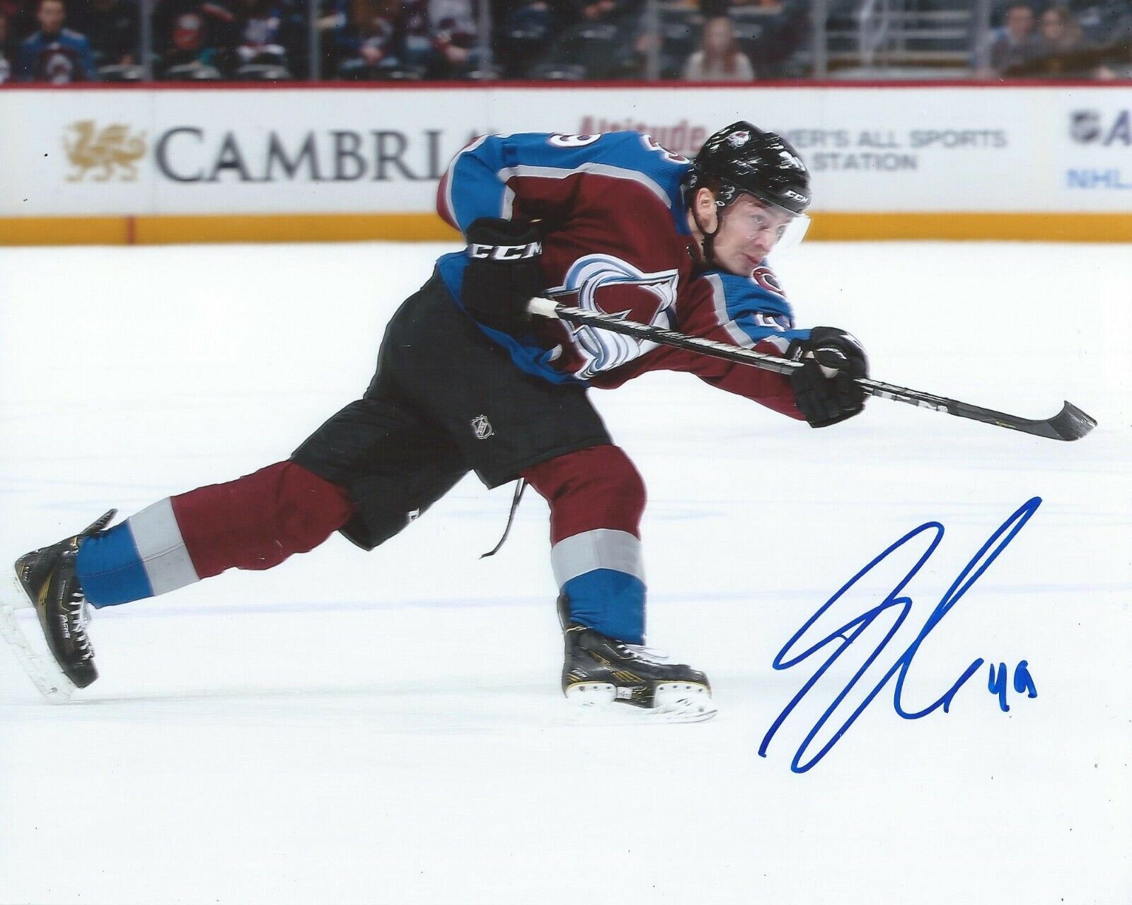 Samuel Sam Girard Signed 8x10 Photo Poster painting Colorado Avalanche Autographed COA E