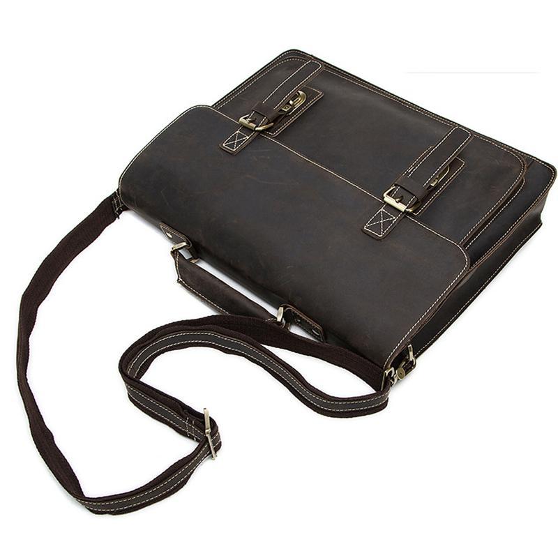 Vintage Personality Durable Sling Shoulder Bag Leather Crossboday Bag