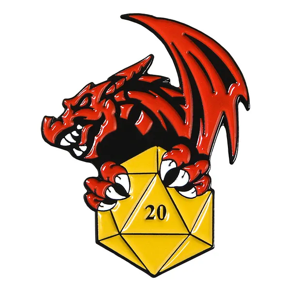 Foto del pin Dragón Jugador Valiente