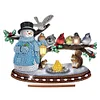 Diamond Painting Wooden Xmas Snowman Desktop Decor for Table Office Decor