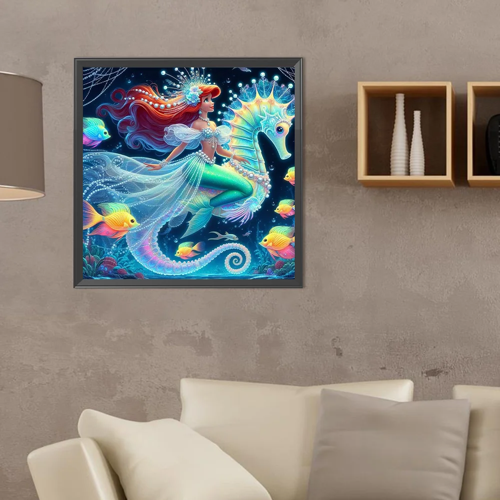 Diamond Painting - Full Round Drill - Princess Ariel(Canvas|40*40cm)