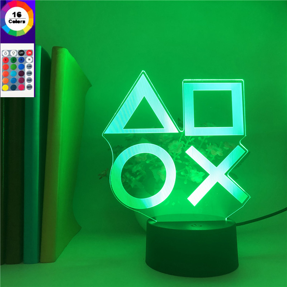 

Touch Control LED Colorful Playstation Desk-3D Night Light, 501 Original