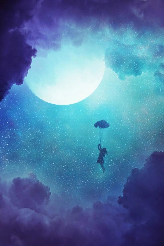 

Cloudy Full Moon Night – Paint By Numbers - 40*50CM, 501 Original