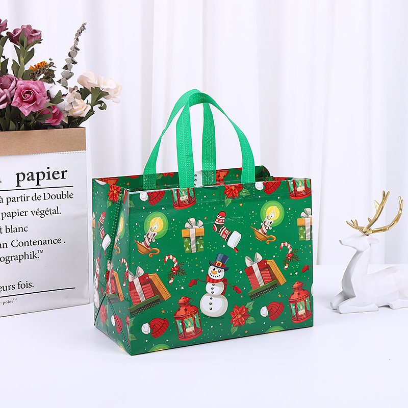 Christmas Gift Bag Non-Woven Environmentally-friendly Laminated Bags