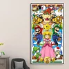 (Grande Taille) Super mario-plein diamant rond peinture-45 * 75cm