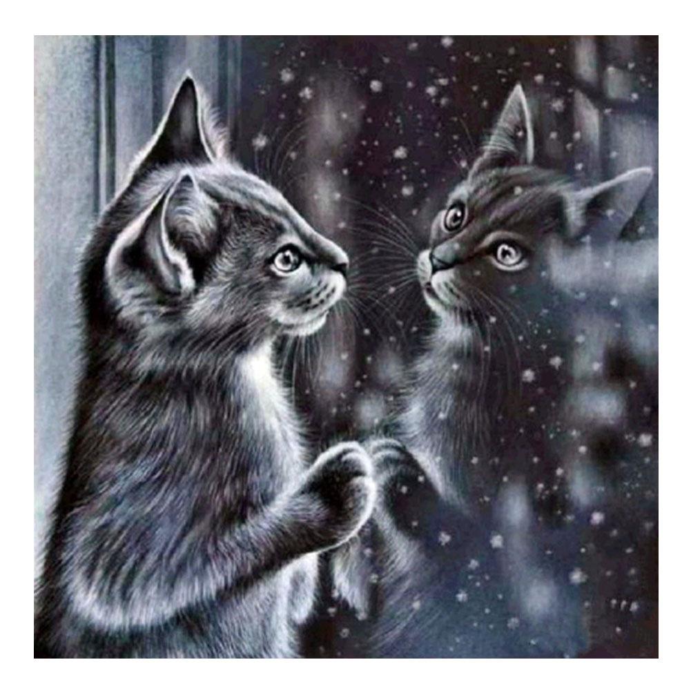 

30*30CM - Cat - Square Drill Diamond Painting, 501 Original