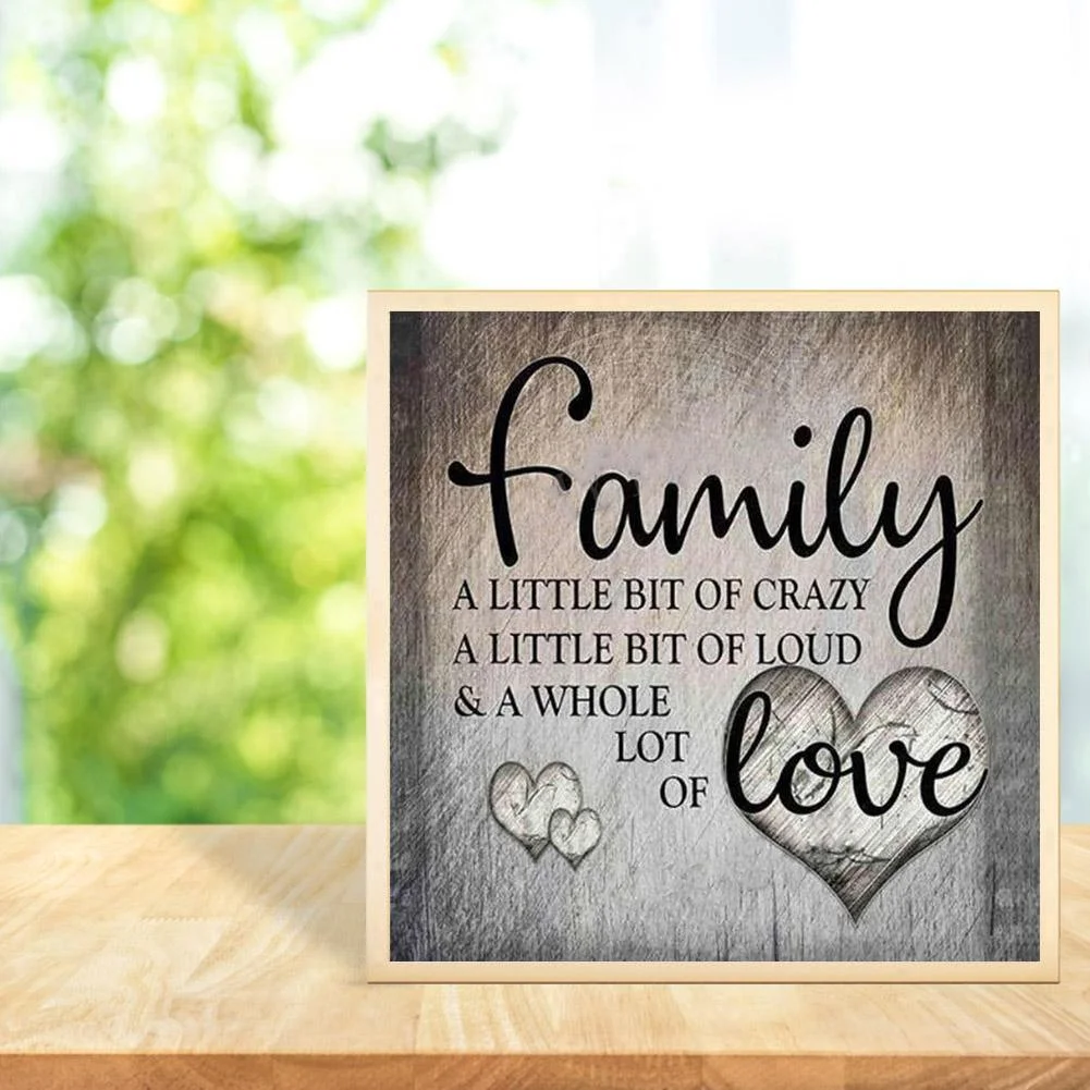 Diamond Painting - Full Round Drill - Family Love (40*40cm)