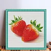 Strawberry-14CT Stamped Cross Stitch Egyptian Cotton 50*50cm/19.69*19.69in