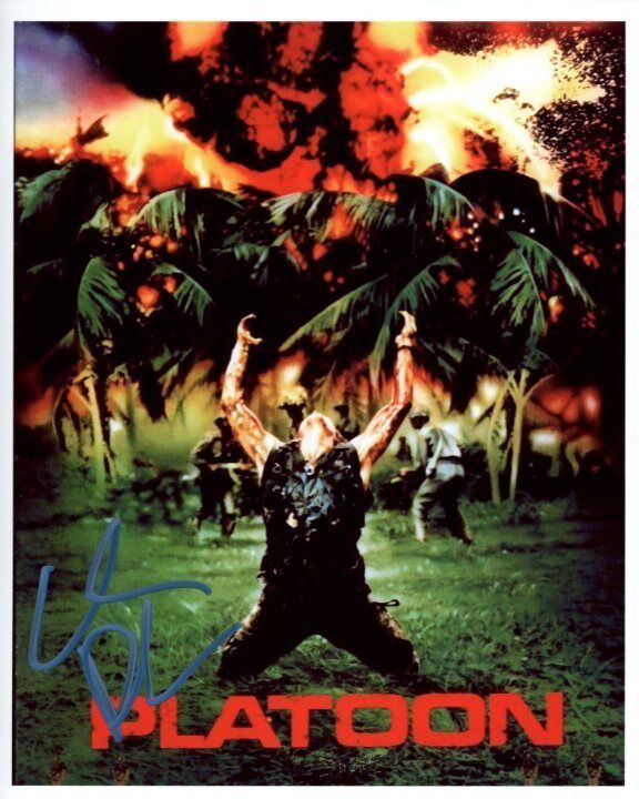 WILLEM DAFOE signed autographed PLATOON SGT. ELIAS Photo Poster painting