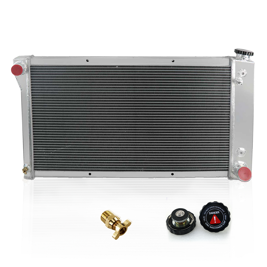 Alloyworks 3Row AT Aluminum Radiator For 1970-1972 71 Chevrolet Suburban Chevy Truck 28"-core