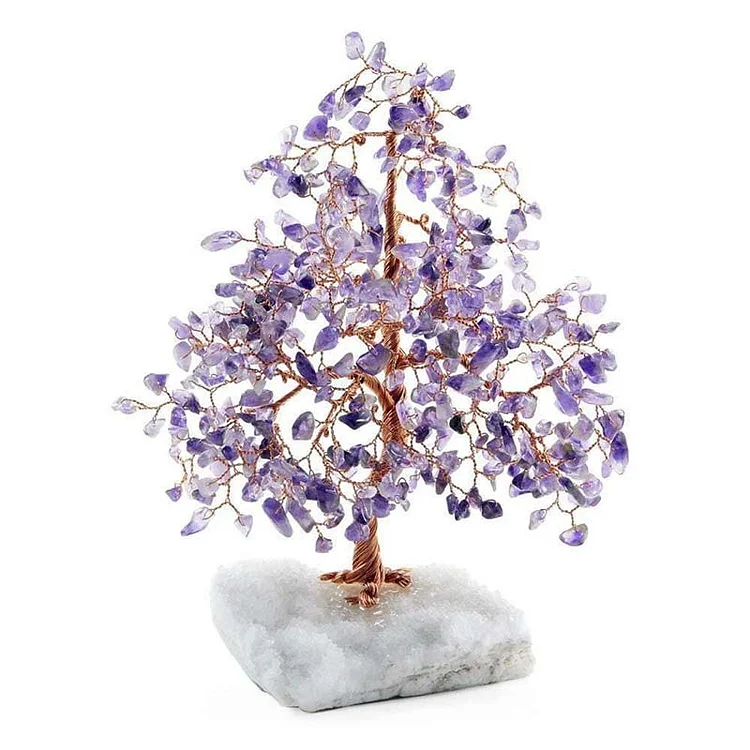 Grounded In Spirituality - Amethyst Stone Feng Shui Tree