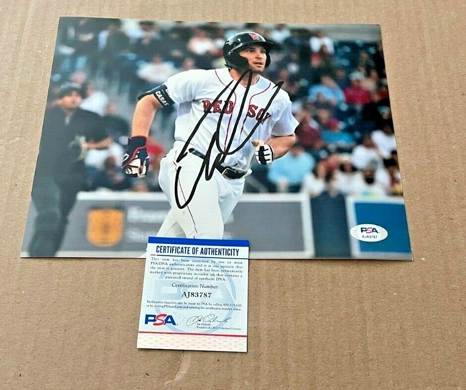 TRISTON CASAS SIGNED 8X10 Photo Poster painting PSA/DNA CERTIFIED BOSTON RED SOXS