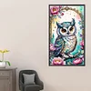 (US Only)Partial AB Diamond Painting - Full Round Drill - Owl (Canvas|45*75cm)