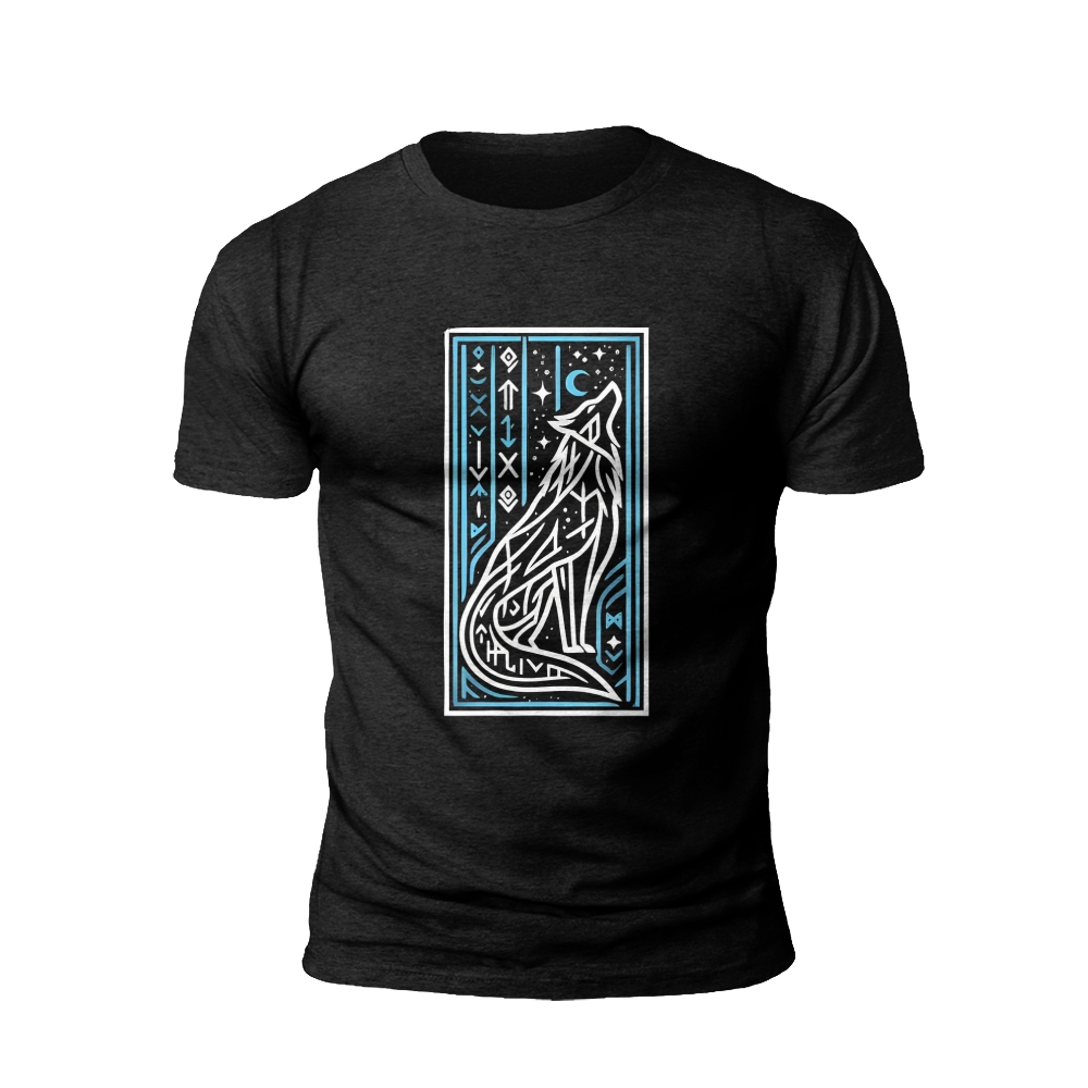 Norse Wolf: Howling at the Moon T-Shirt