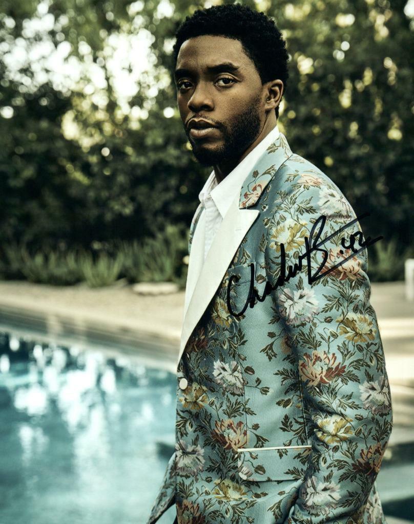 Chadwick Boseman signed 8x10 Picture nice autographed Photo Poster painting pic with COA