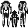 Family Christmas Halloween Pajamas Set Adult Dad Mom Kids Sleepwear