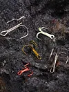 Fishing Treble Hook 5 Colors Triple Barbed Steel Fish Hook for Bait Lure Fishing