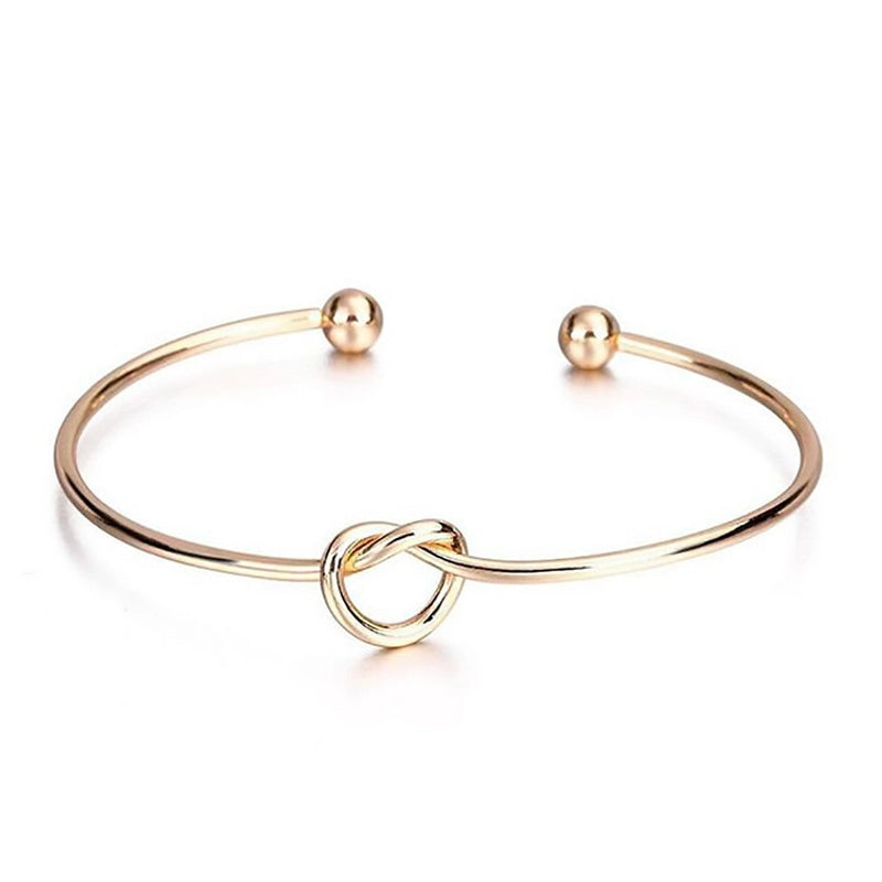 Jewelry Knot Bracelet Love Bracelet Rose Gold Lady Bridesmaid Kink Opening Bracelet