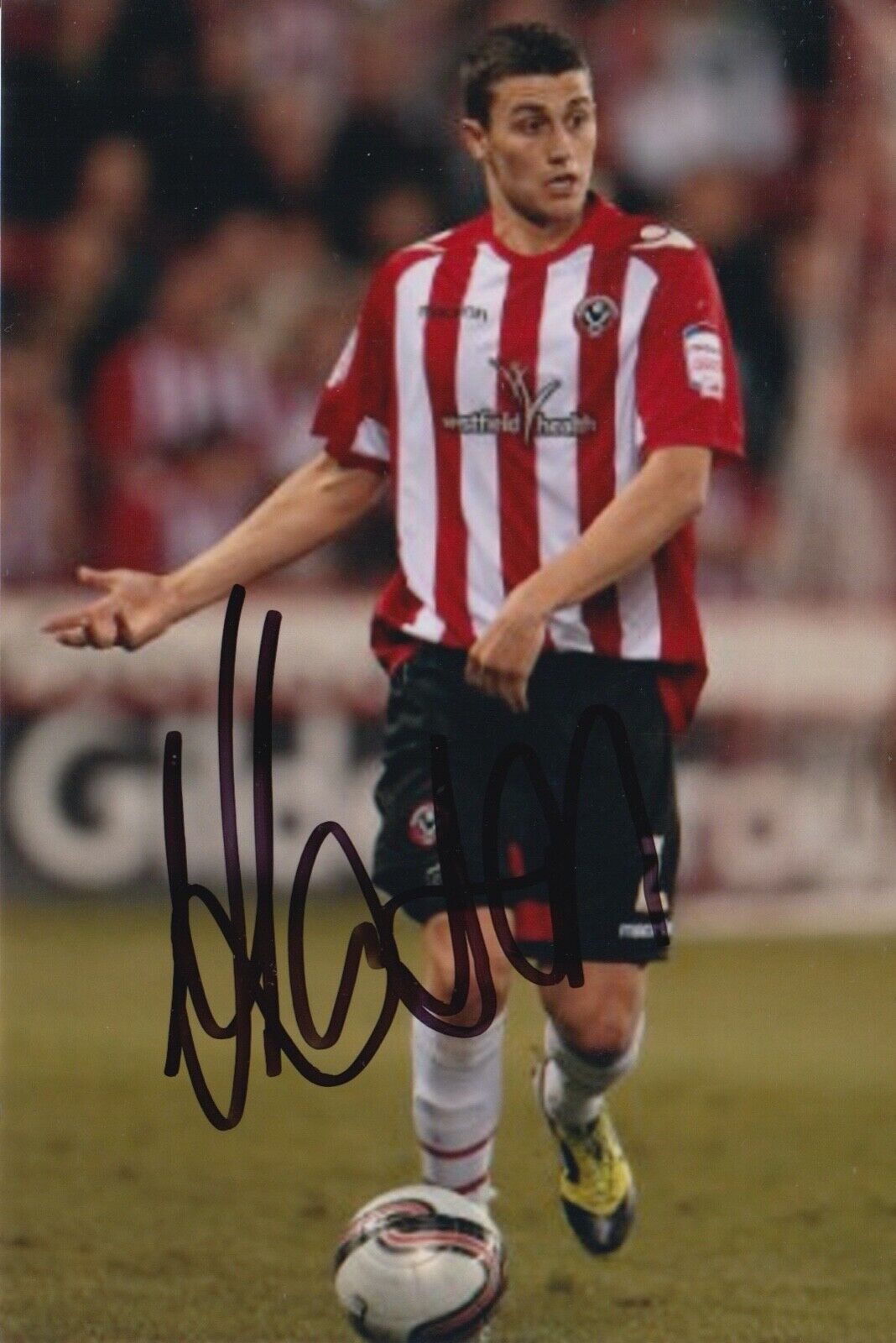 MATTHEW LOWTON HAND SIGNED 6X4 Photo Poster painting - FOOTBALL AUTOGRAPH - SHEFFIELD UNITED 1.